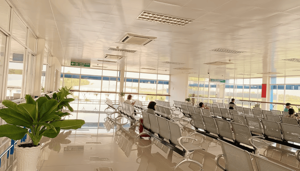 Không gian nhà chờ tại sân bay Cà Mau